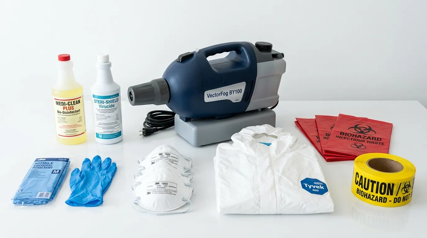 Professional biohazard remediation crew working in Gardnerville Ranchos